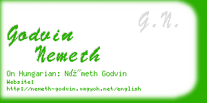 godvin nemeth business card